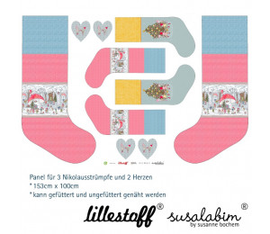 Bio Baumwolle Lillestoff - Susalabims Nikolausstrümpfe Wichtel